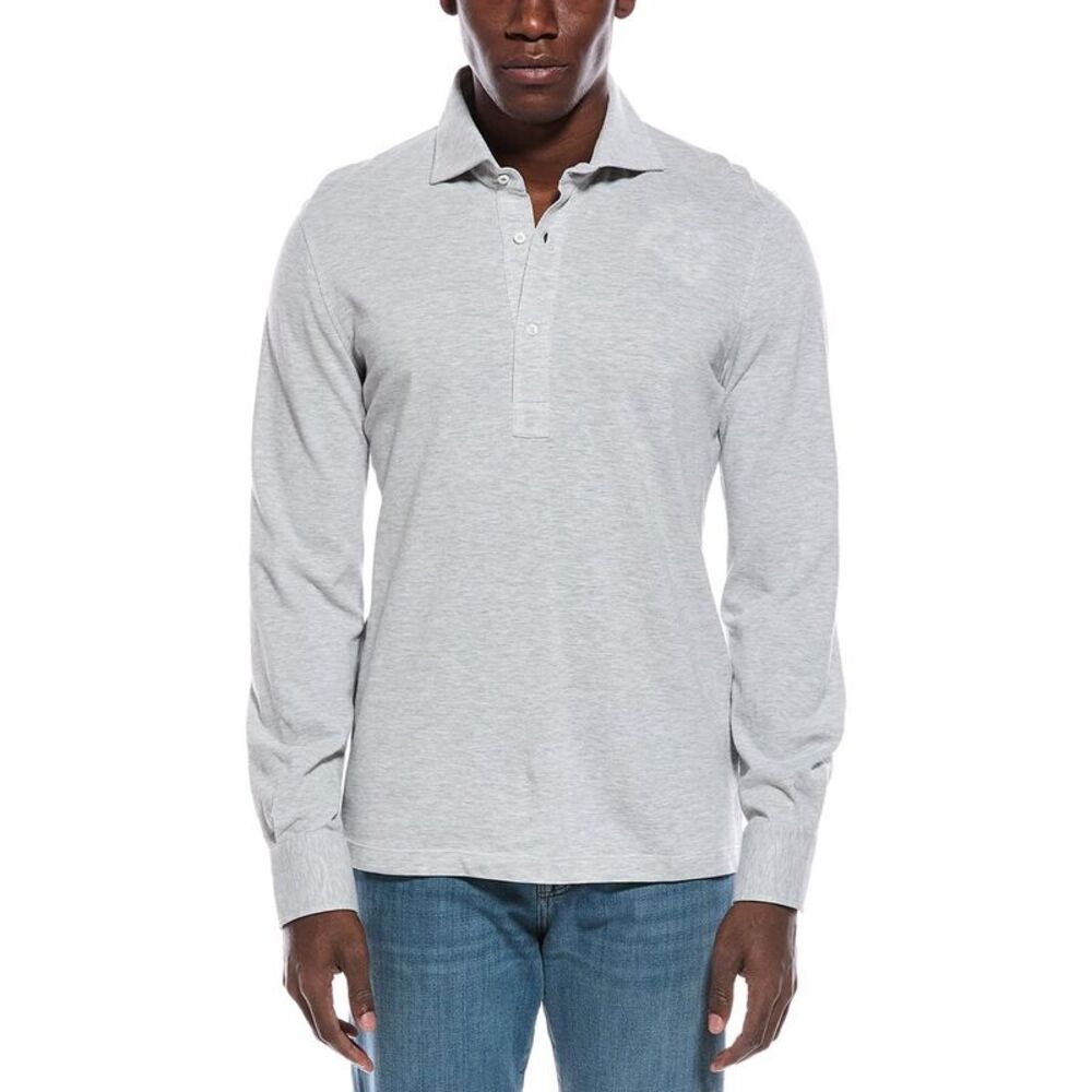 Brunello Cucinelli Mens  Slim Fit Polo Shirt